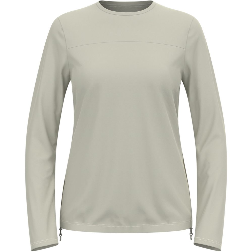 Odlo Explorer Cargo Langarm-Radshirt für Damen - Gravel, Radsport - beige, XS