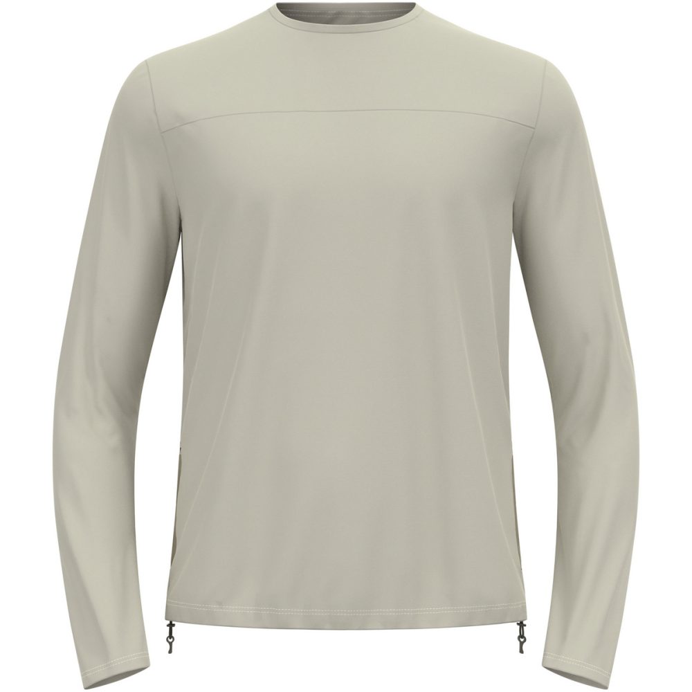 Odlo Explorer Cargo Langarm-Radshirt für Herren - Gravel, Radsport - beige, S