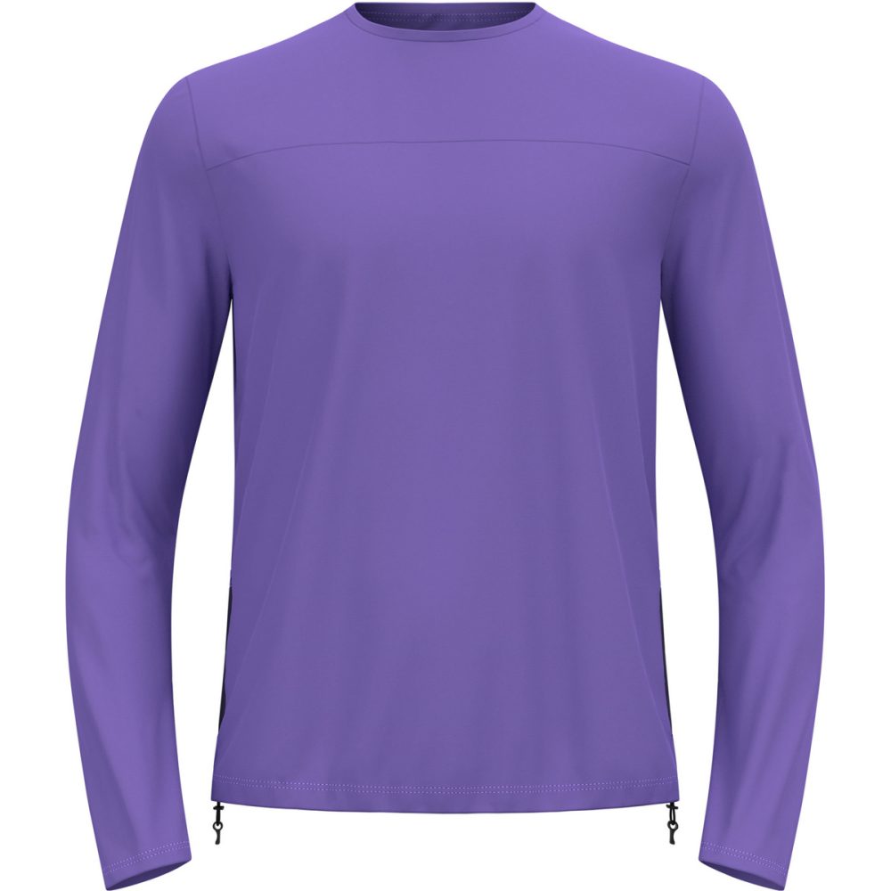 Odlo Explorer Cargo Langarm-Radshirt für Herren - Gravel, Radsport - lila, L