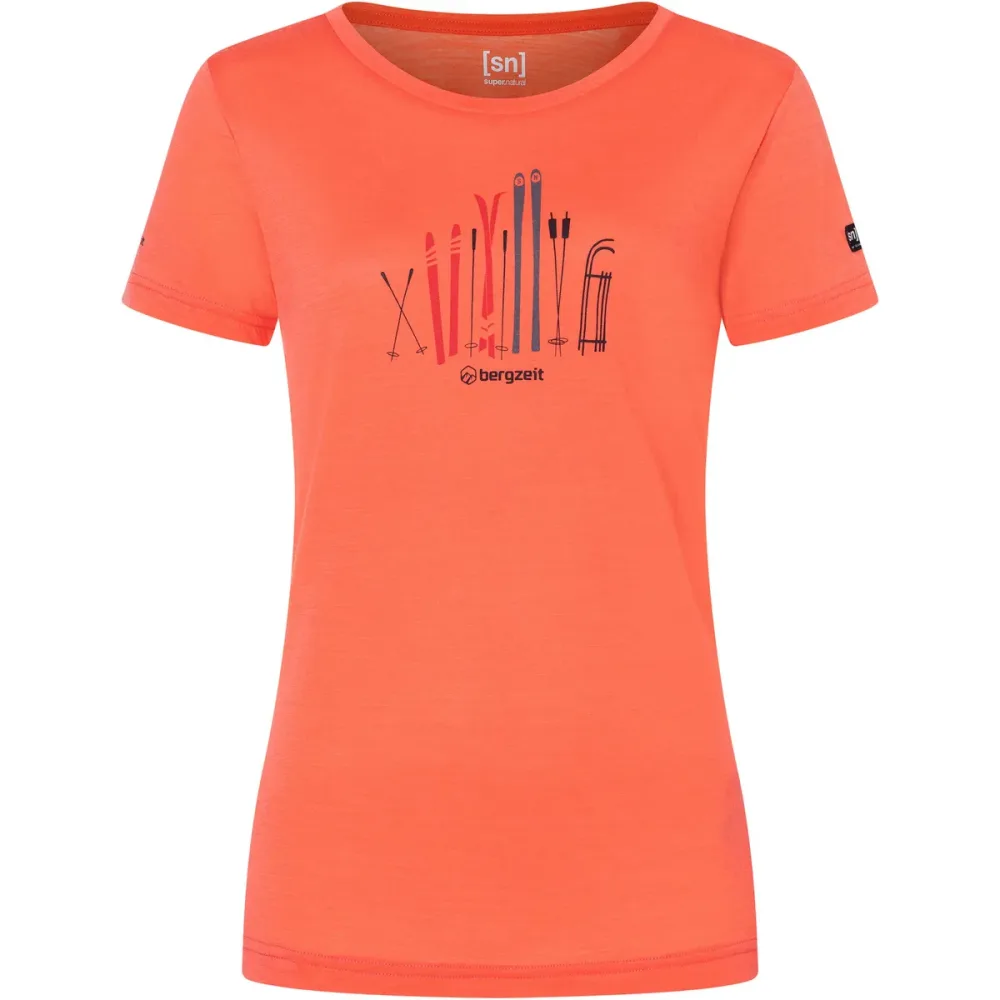 Bergzeit Basics Damen Super.Natural Ski Shelter T-Shirt