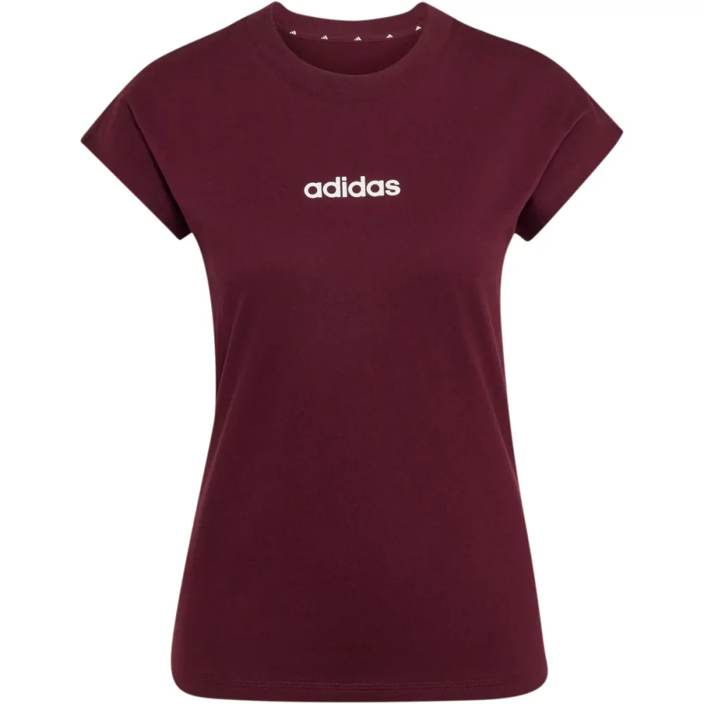 adidas Damen Essentials Linear Cotton T-Shirt