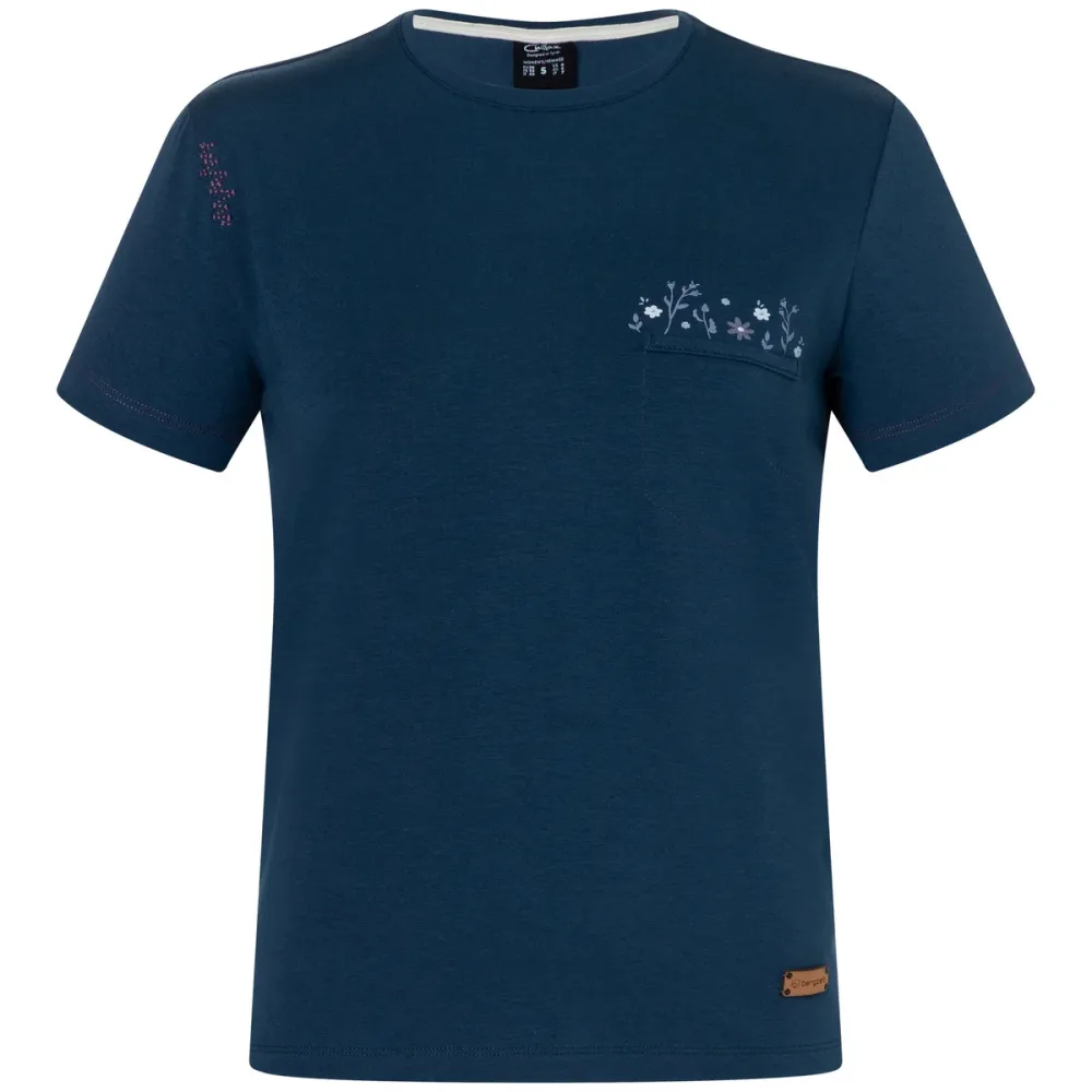 Chillaz Damen Iseo Pocket Happy Flower Bergzeit T-Shirt