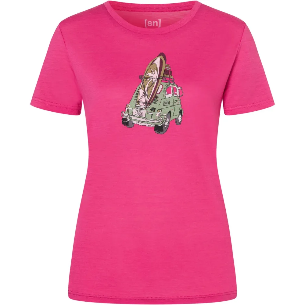 Super.Natural Damen Surfcar T-Shirt