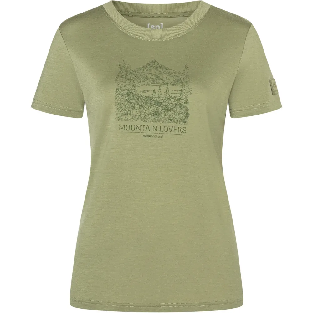 Super.Natural Damen Mountain Lovers Bio J T-Shirt