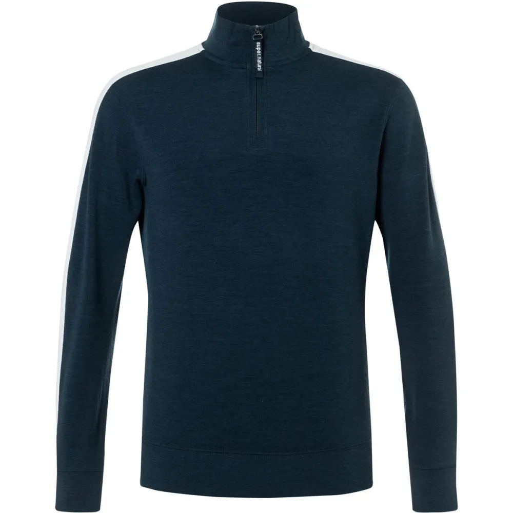 Super.Natural Herren Colorado Zip Turtle Pullover