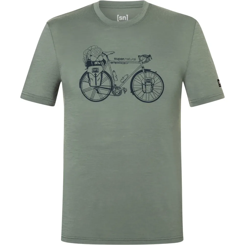 Super.Natural Herren Wander Wheel T-Shirt