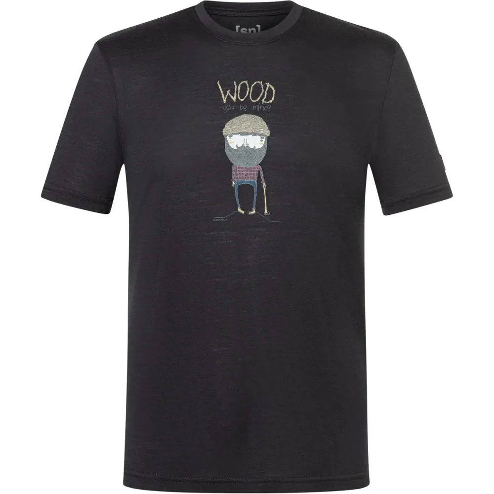 Super.Natural Herren Wood Crafti T-Shirt