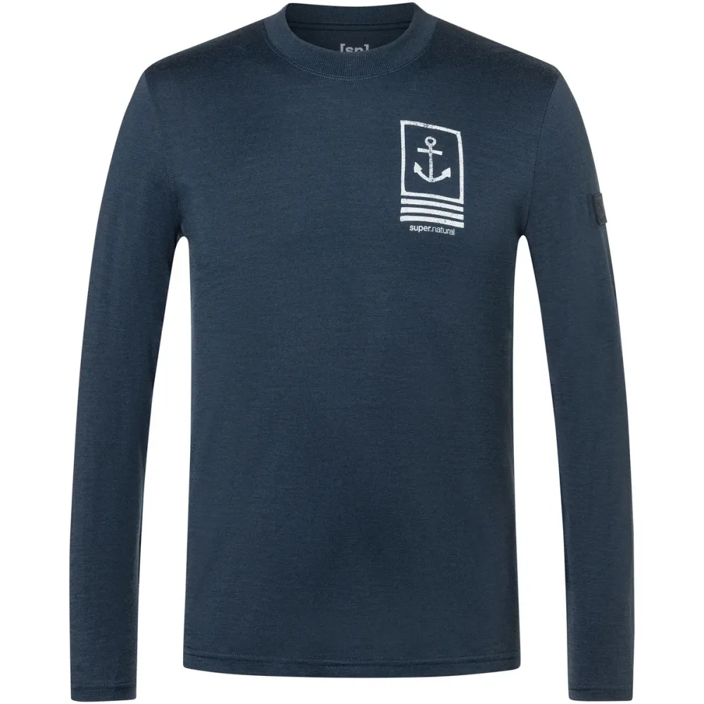 Super.Natural Herren Lil Anchor Bio J Longsleeve