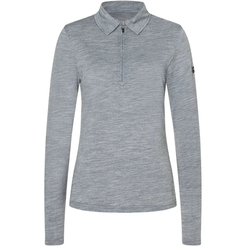 Super.Natural Damen Zip Polo Longsleeve