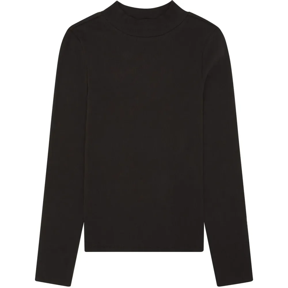 KnowledgeCotton Apparel Damen Rib High Neck Longsleeve