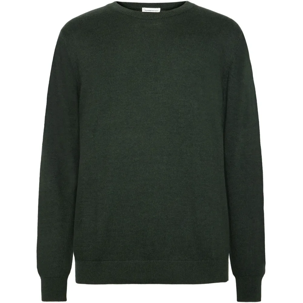 KnowledgeCotton Apparel Herren Merino Knit Crew Neck Pullover