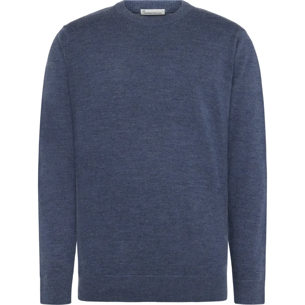 KnowledgeCotton Apparel Herren Merino Knit Crew Neck Pullover
