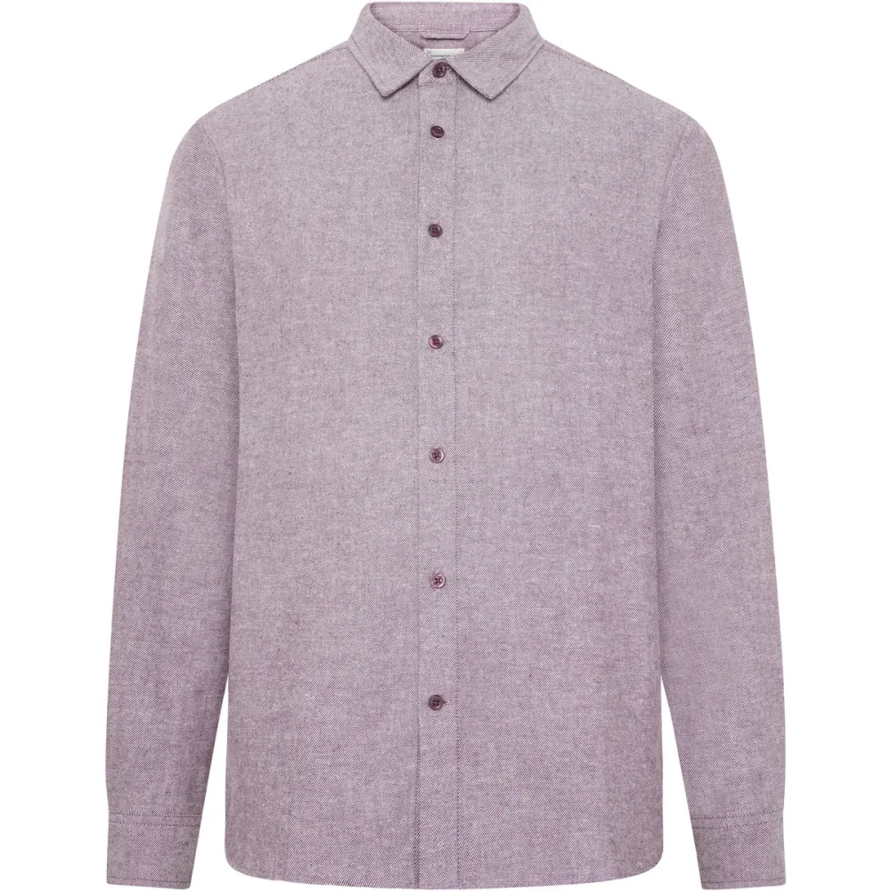 KnowledgeCotton Apparel Herren Regular Fit Heavy Twill Flannel Hemd