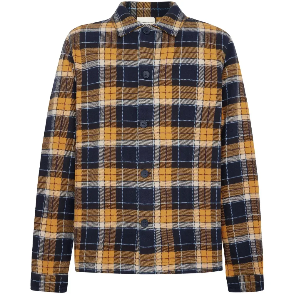 KnowledgeCotton Apparel Herren Big Checked Heavy Flannel Hemd