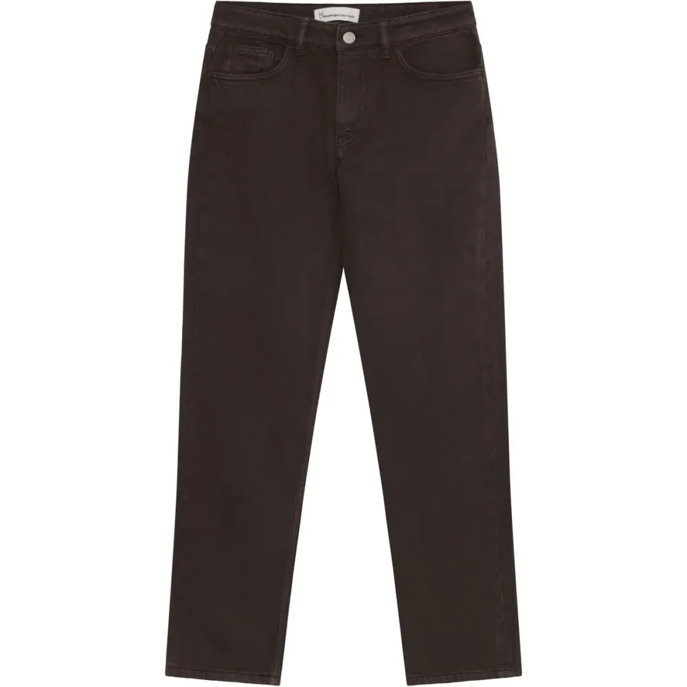 KnowledgeCotton Apparel Damen Stella Straight Mid-Rise Twill Hose