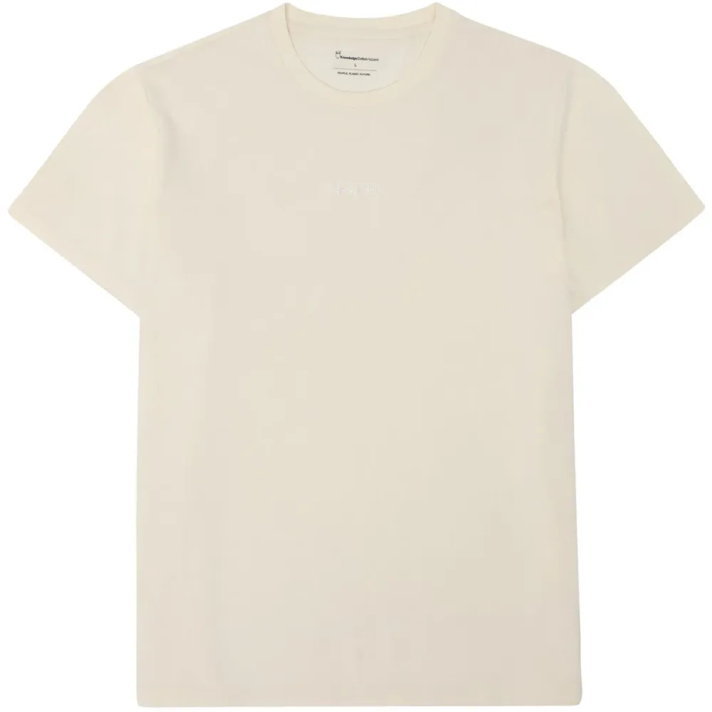 KnowledgeCotton Apparel Herren Chest Embroidery T-Shirt