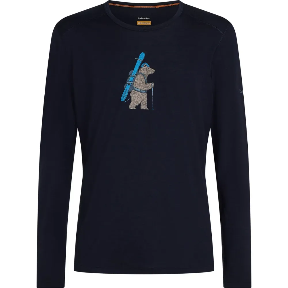 Icebreaker Herren 200 Oasis Bear Tour Longsleeve