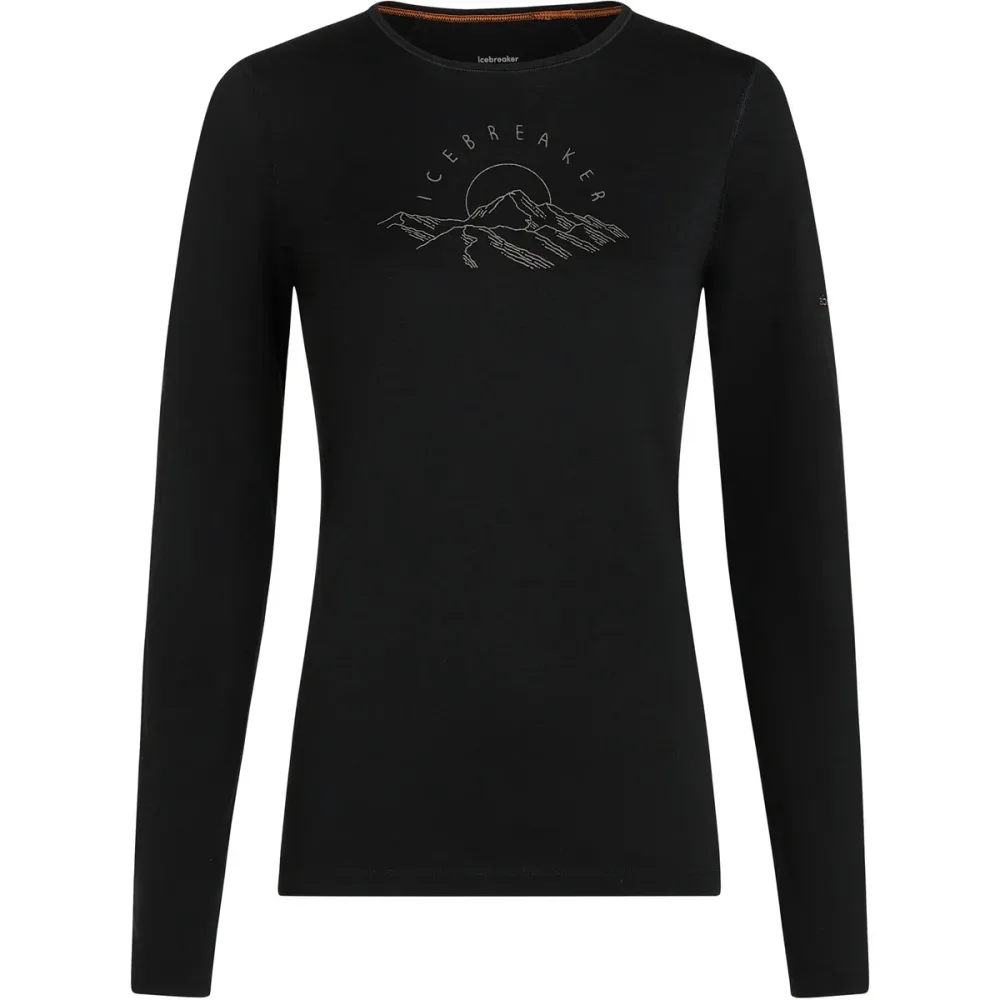 Icebreaker Damen 200 Oasis Sunrise Summit Longsleeve