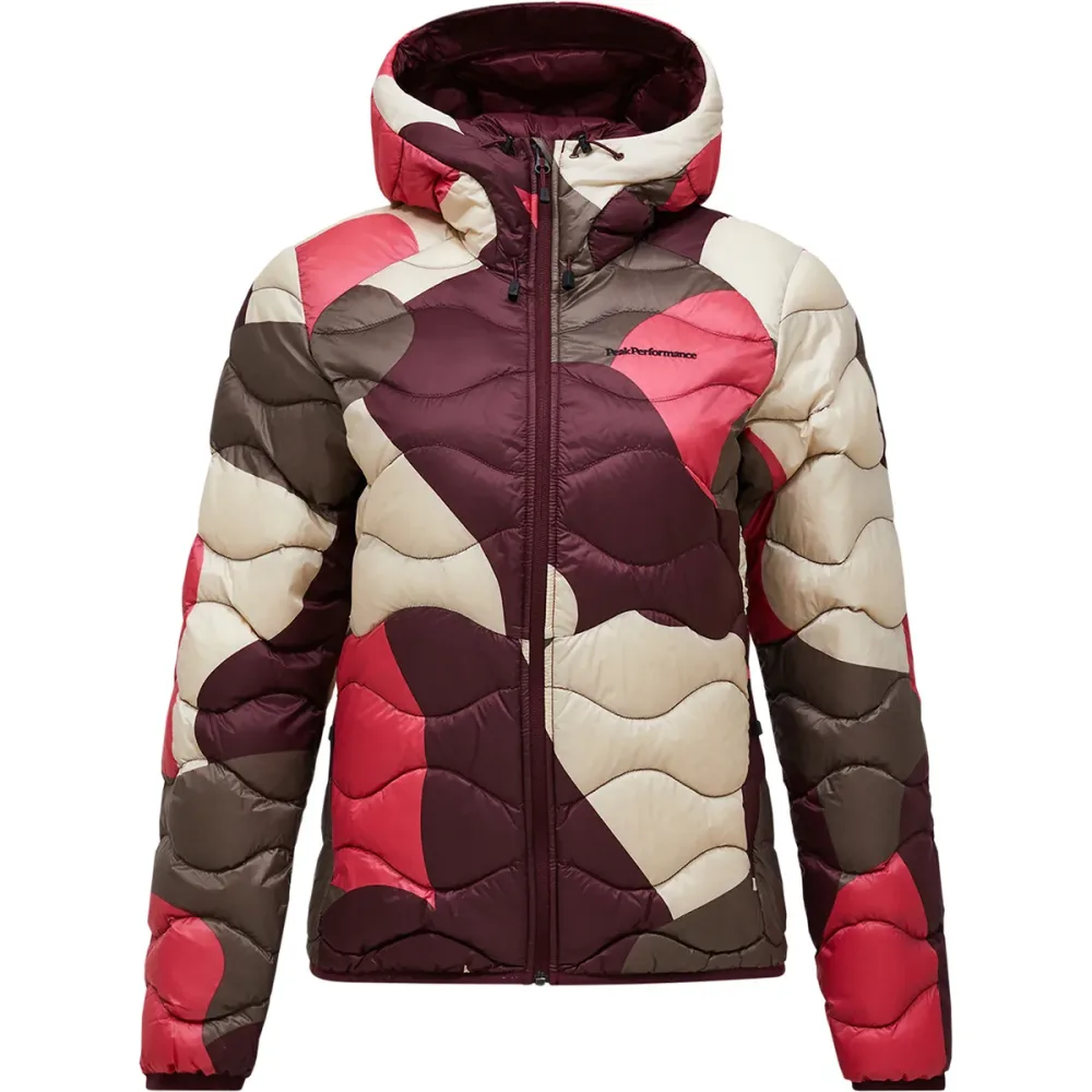 Peak Performance Damen Aop Helium Down Hoodie Jacke