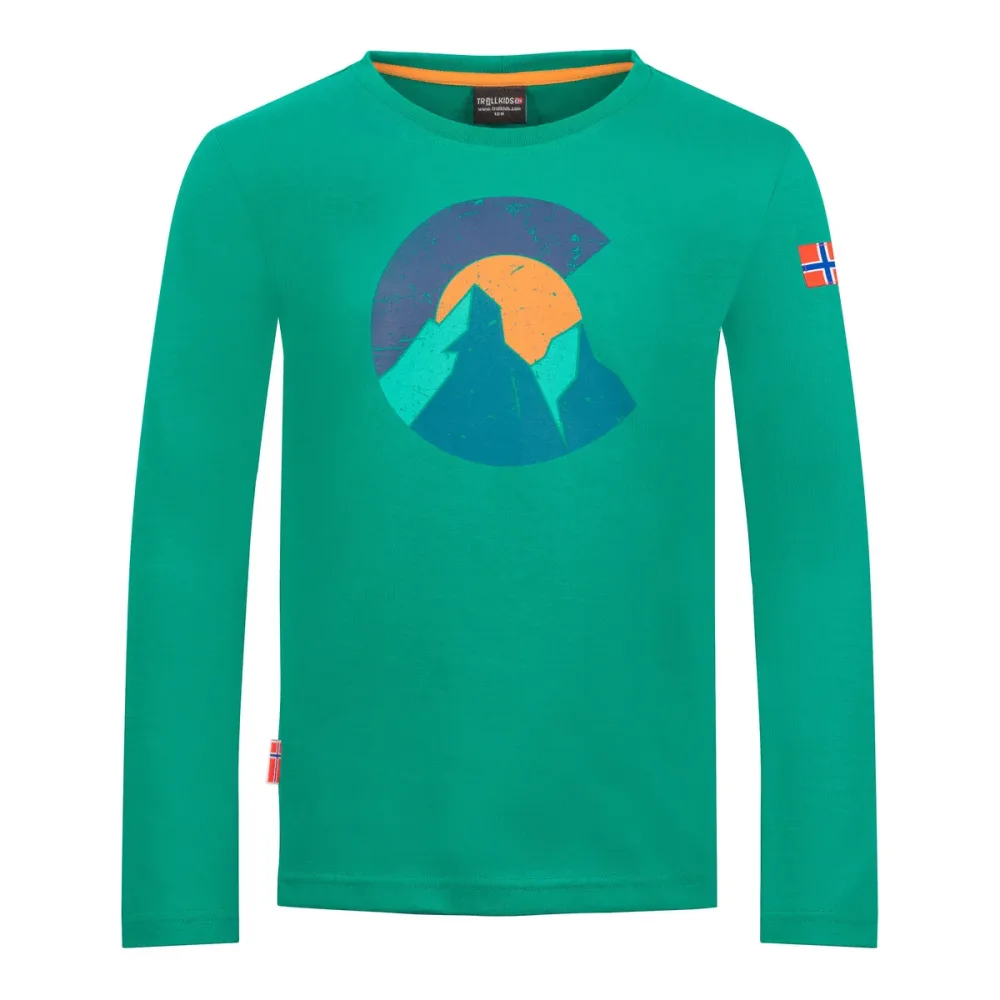 Trollkids Kinder Halsafjord Longsleeve