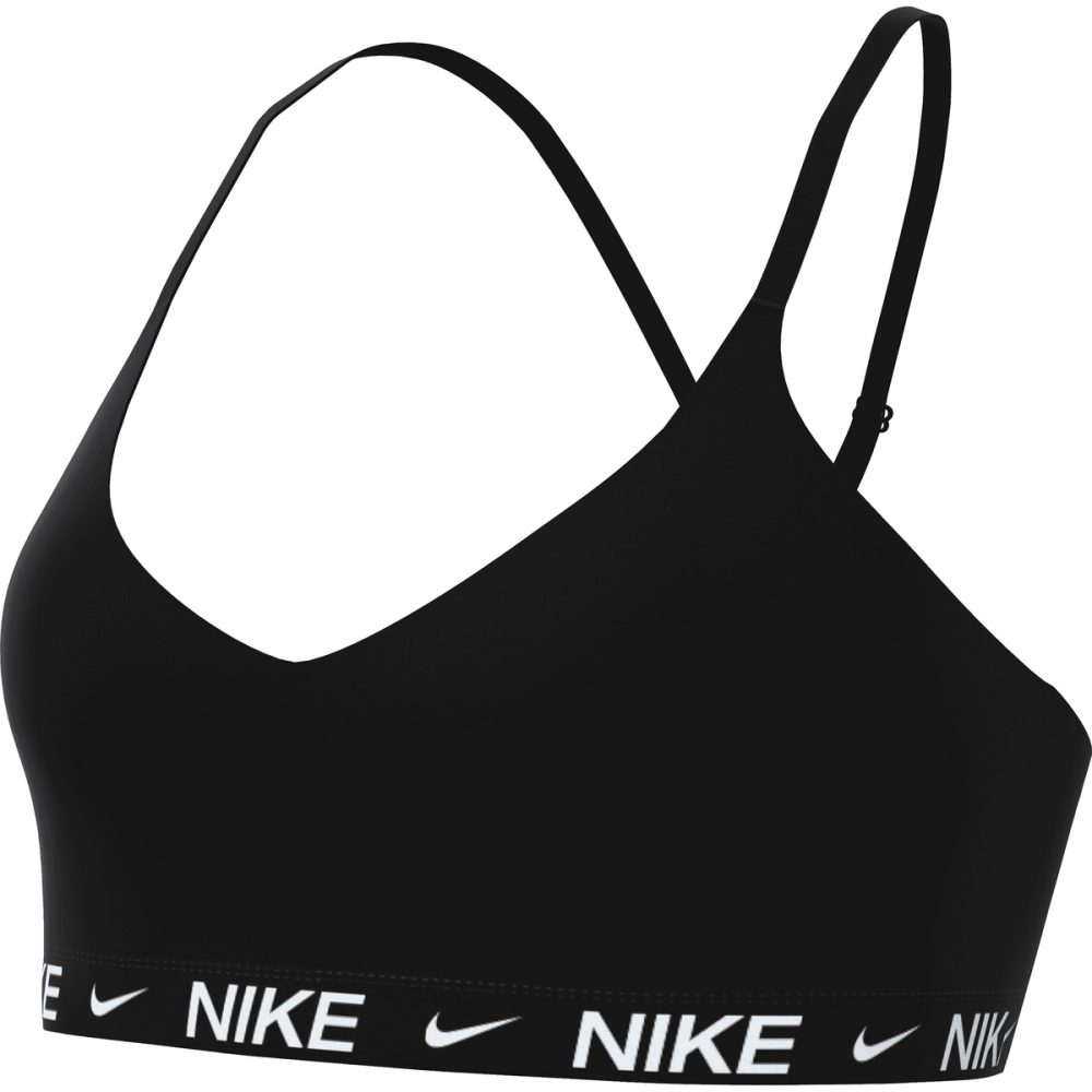 Nike - Sport-BH, Light Support mit Racerback, BH,bügellos,oWatte, M, Grau