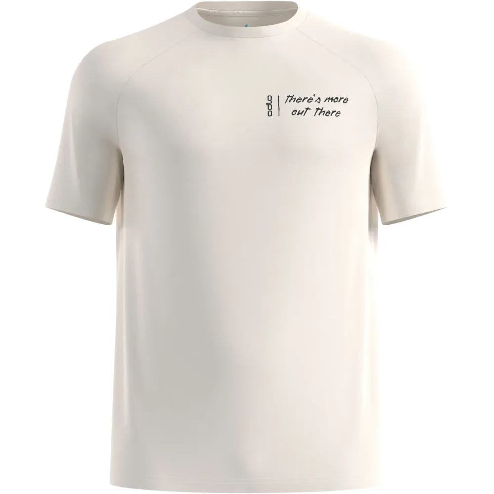 Odlo Essential Print Lauf-T-Shirt für Herren - Training, Running - beige, L