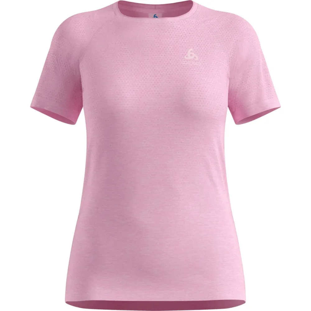 Odlo Essential Seamless Lauf-T-Shirt für Damen - Training, Running - pink, M