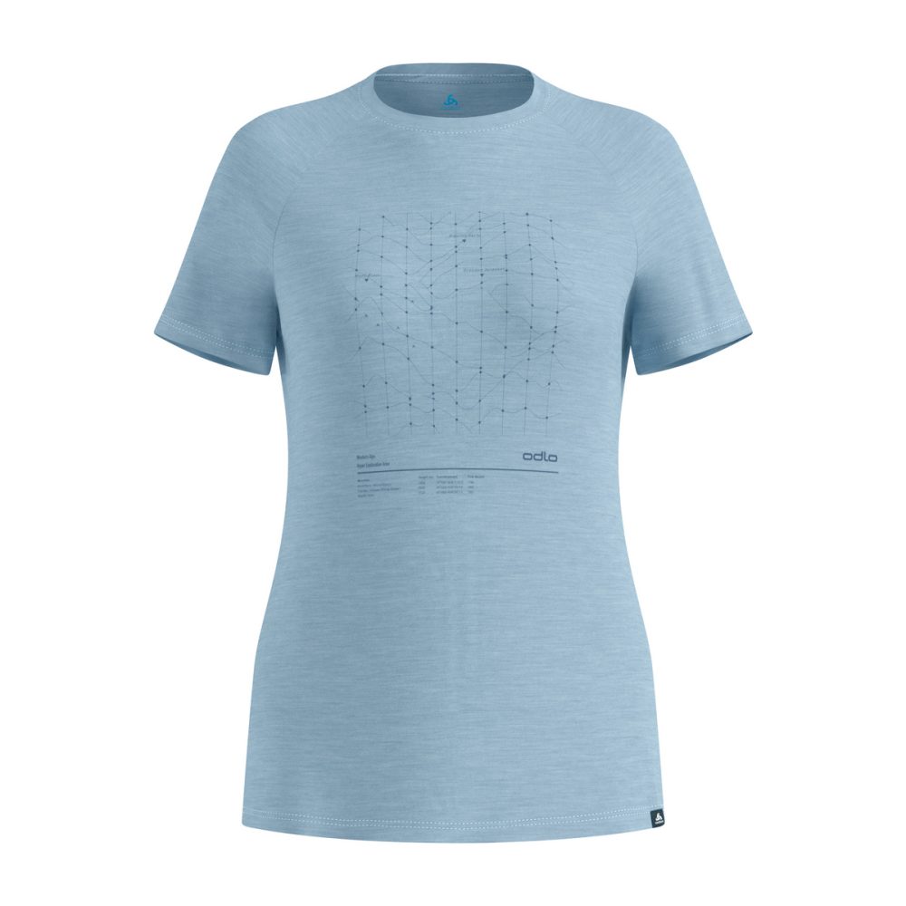 Odlo Damen Merino Tencel Hyper Map T-Shirt