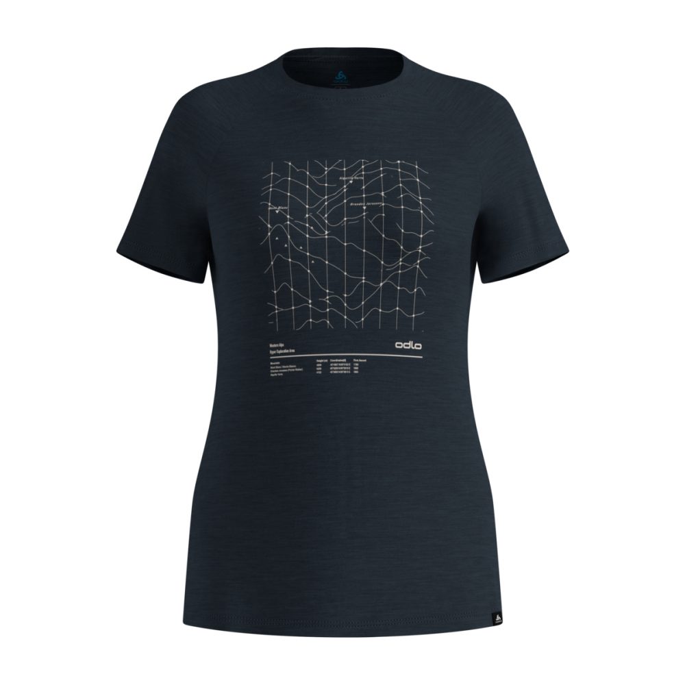 Odlo Damen Merino Tencel Hyper Map T-Shirt