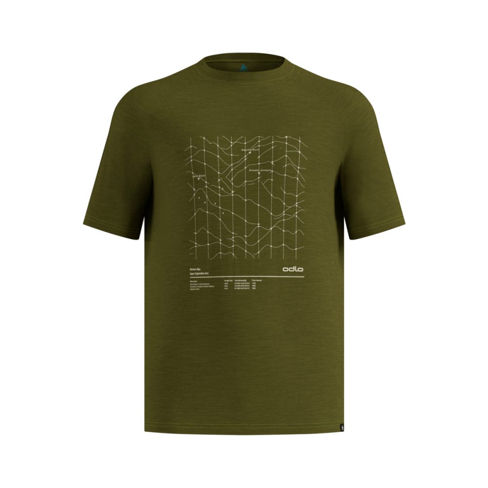 Odlo Herren Merino Tencel Hyper Map T-Shirt