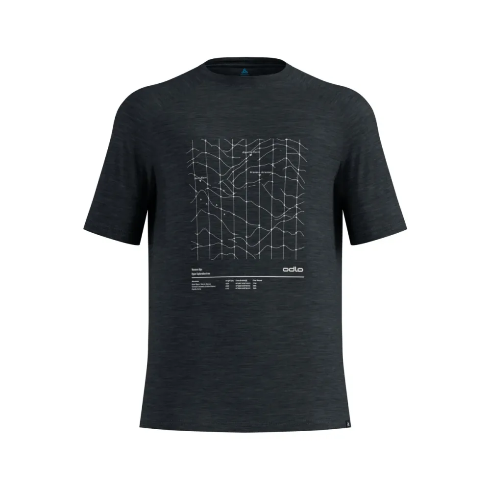 Odlo Herren Merino Tencel Hyper Map T-Shirt