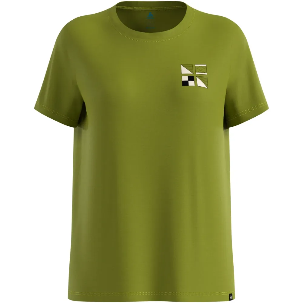 Odlo Damen Cotton Blend Odlo Flags T-Shirt