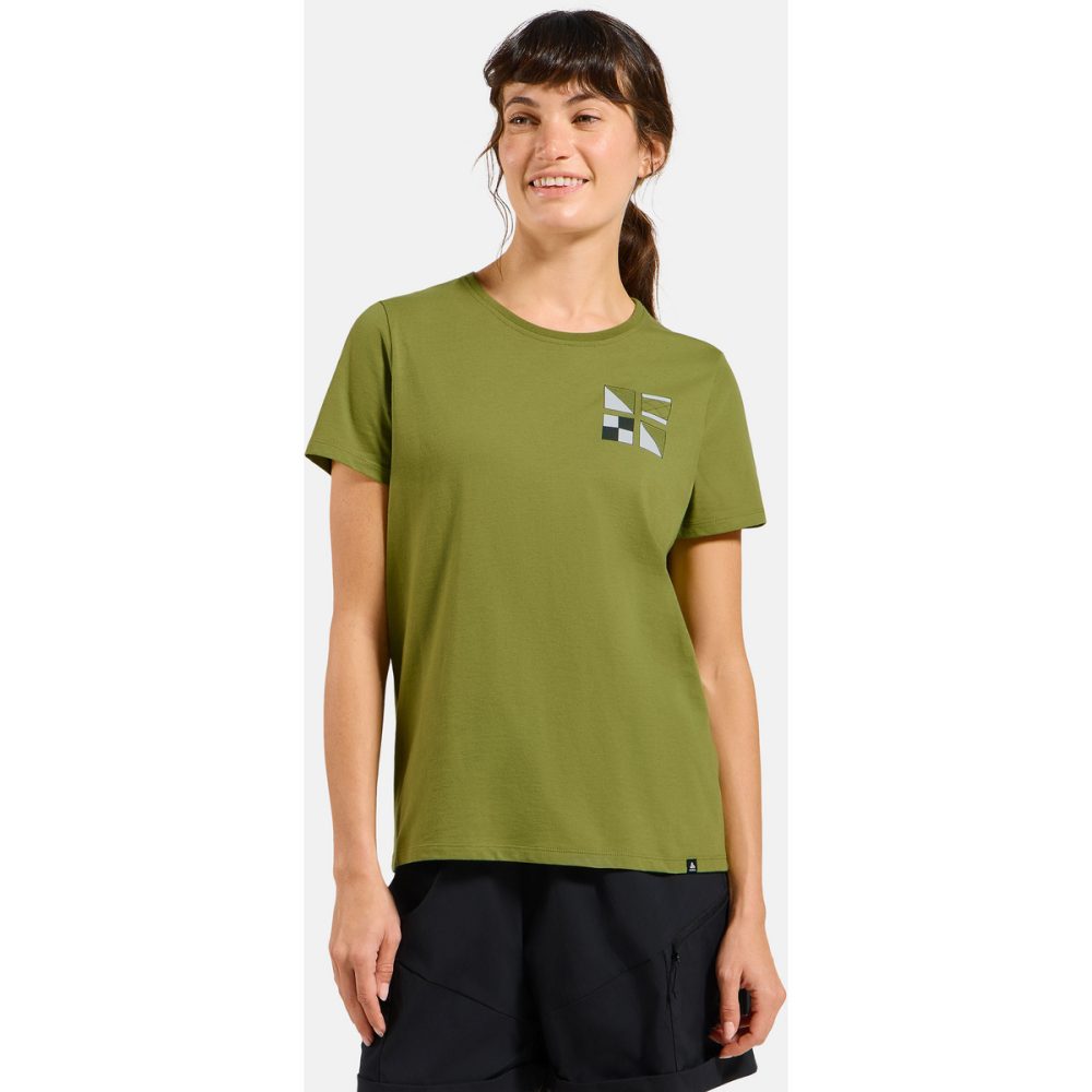Odlo Damen Cotton Blend Odlo Flags T-Shirt