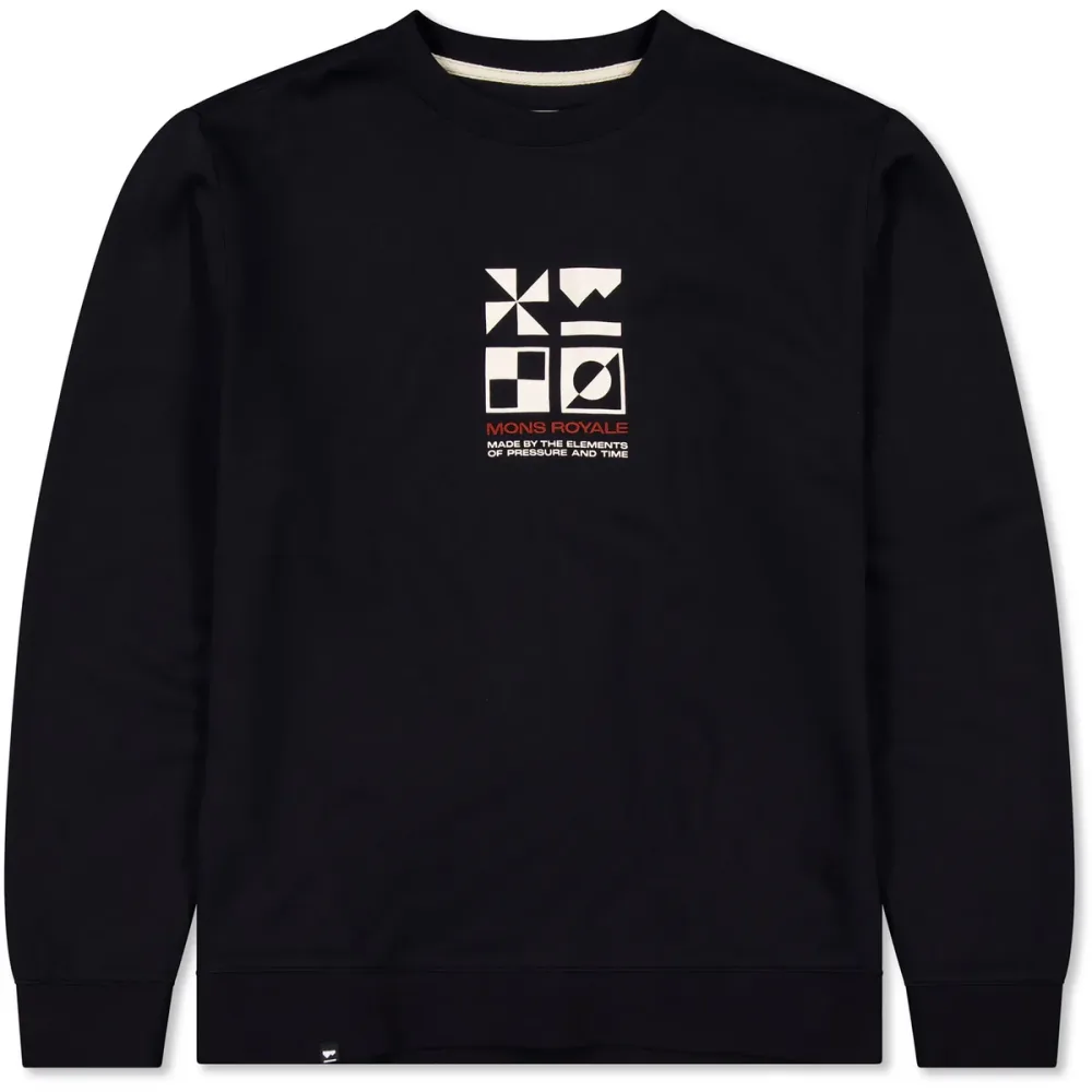 Mons Royale Herren Inversion Merino Crew Pullover
