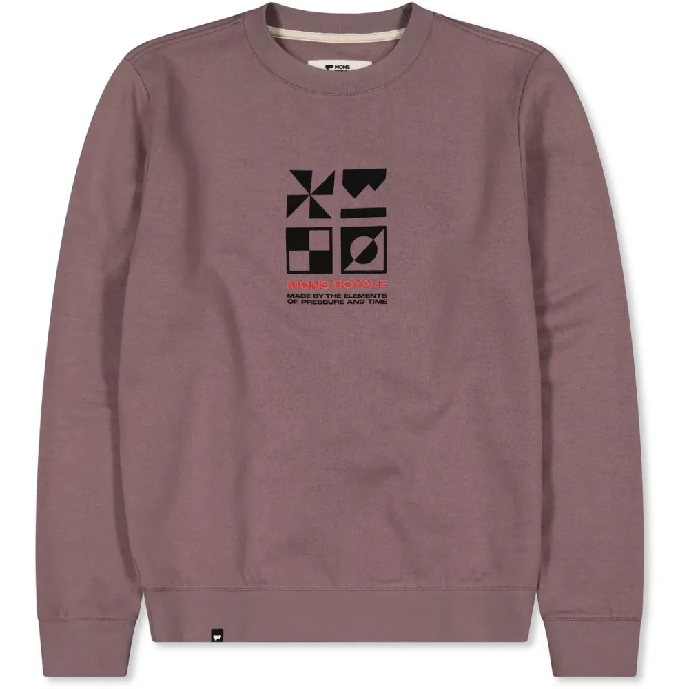 Mons Royale Damen Inversion Merino Crew Pullover