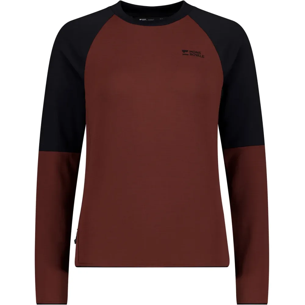Mons Royale Damen Quad Merino Fleece Longsleeve