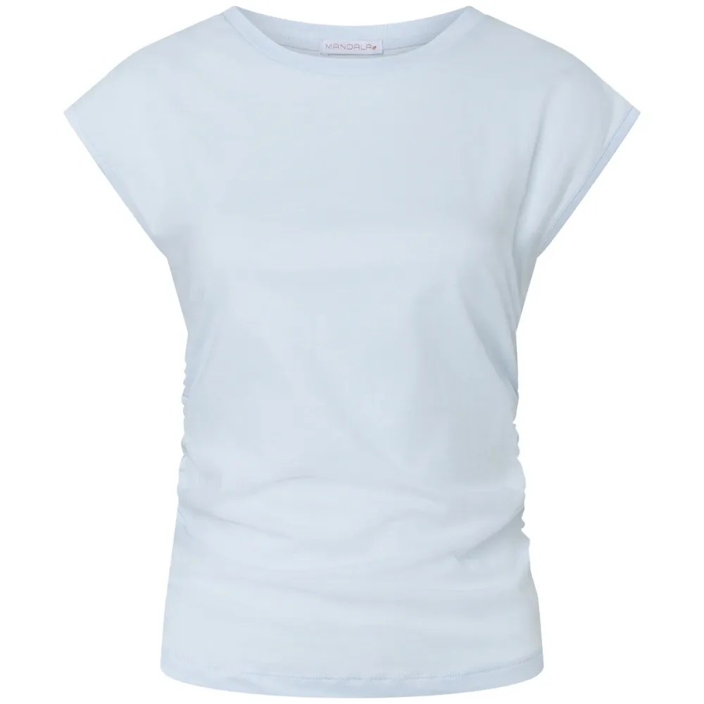 Mandala Damen Side Ruffled T-Shirt