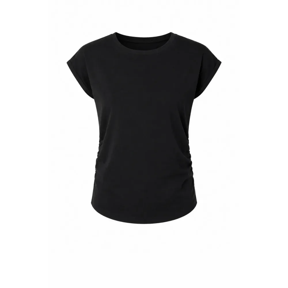 Mandala Damen Side Ruffled T-Shirt