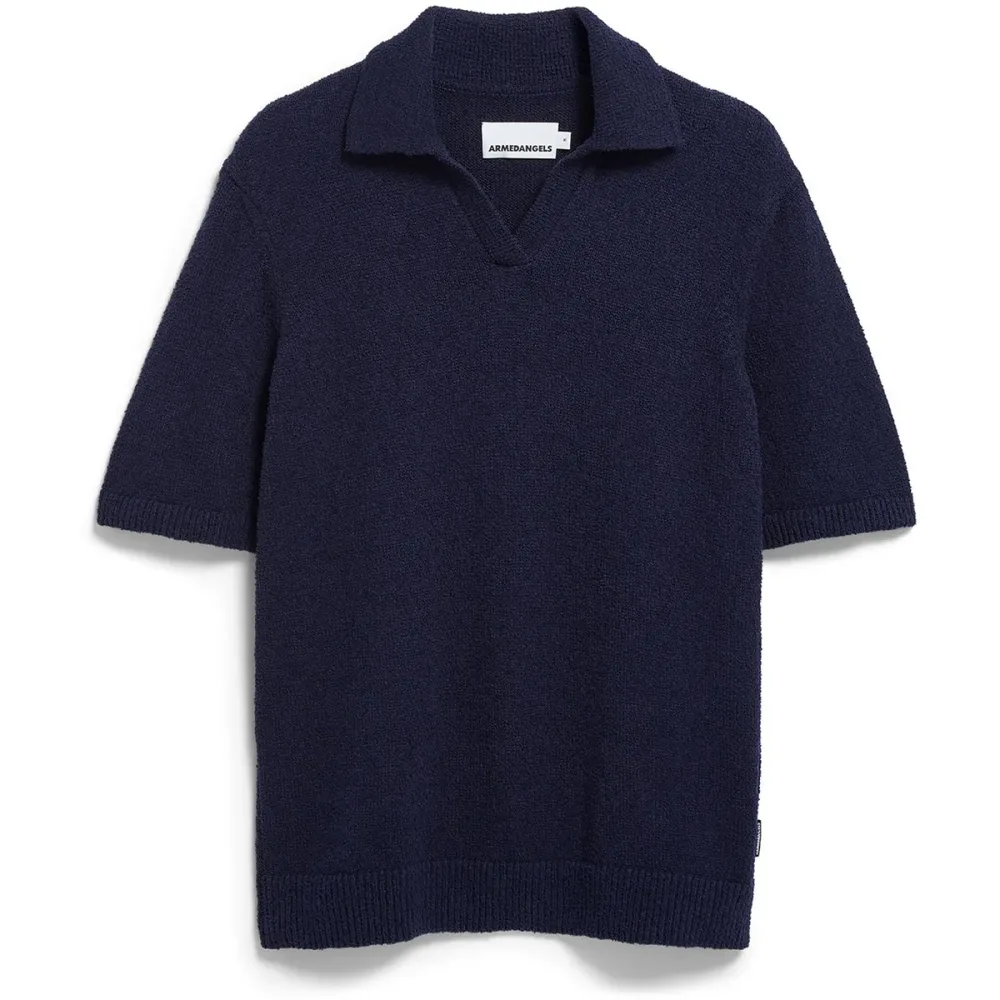 Armedangels Herren Boucle Knit Polo T-Shirt