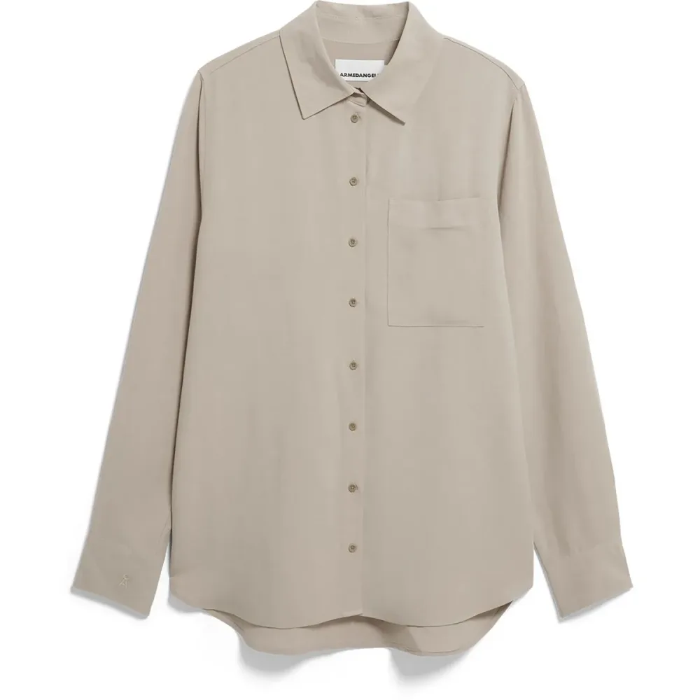 Armedangels Damen Linen Blend Bluse
