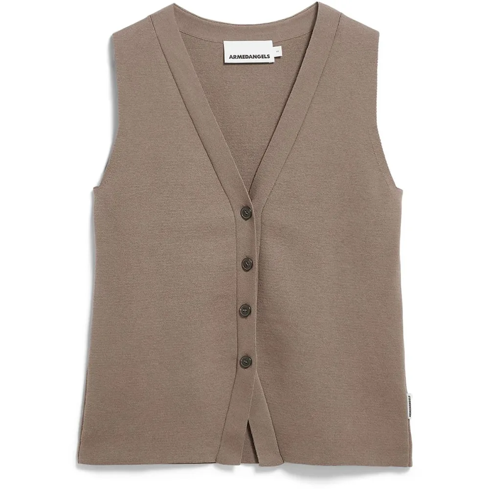 Armedangels Damen Compact Buttoned Knit Weste