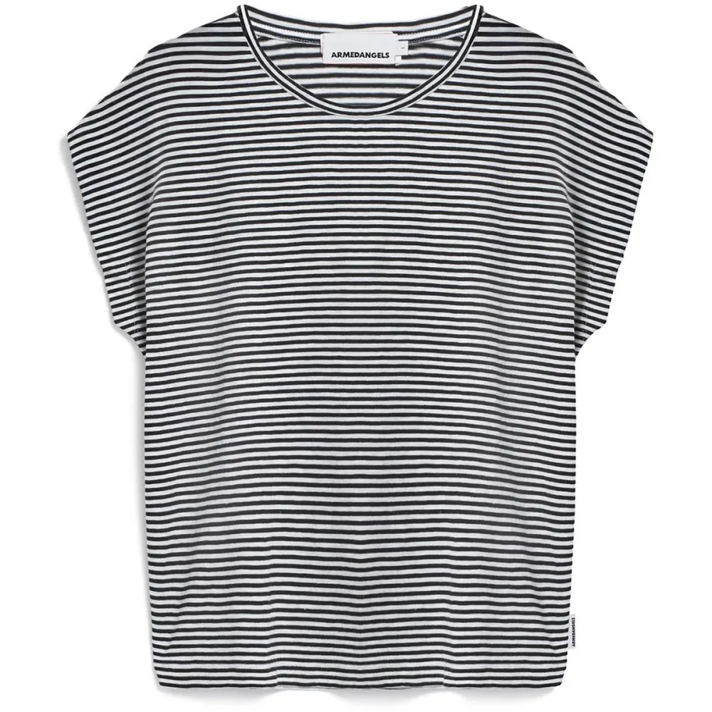Armedangels Damen Slub Jersey Stripe T-Shirt