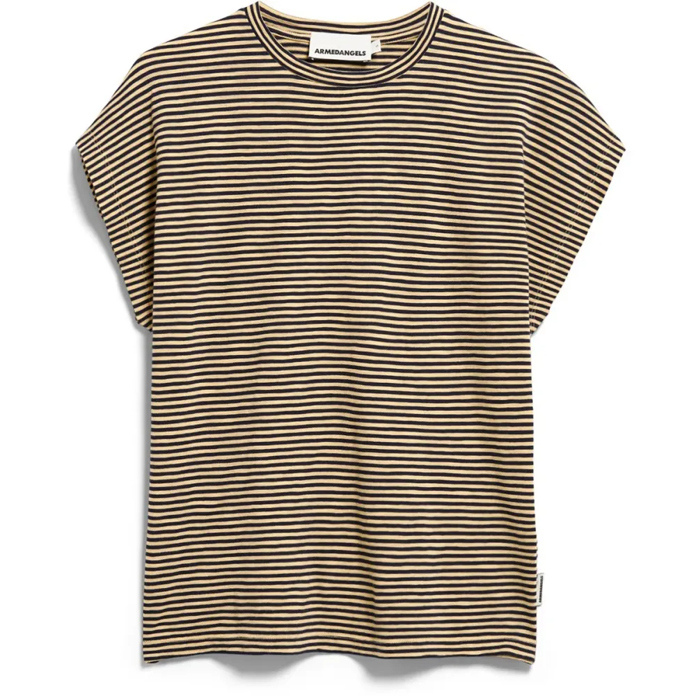 Armedangels Damen Slub Jersey Stripe T-Shirt