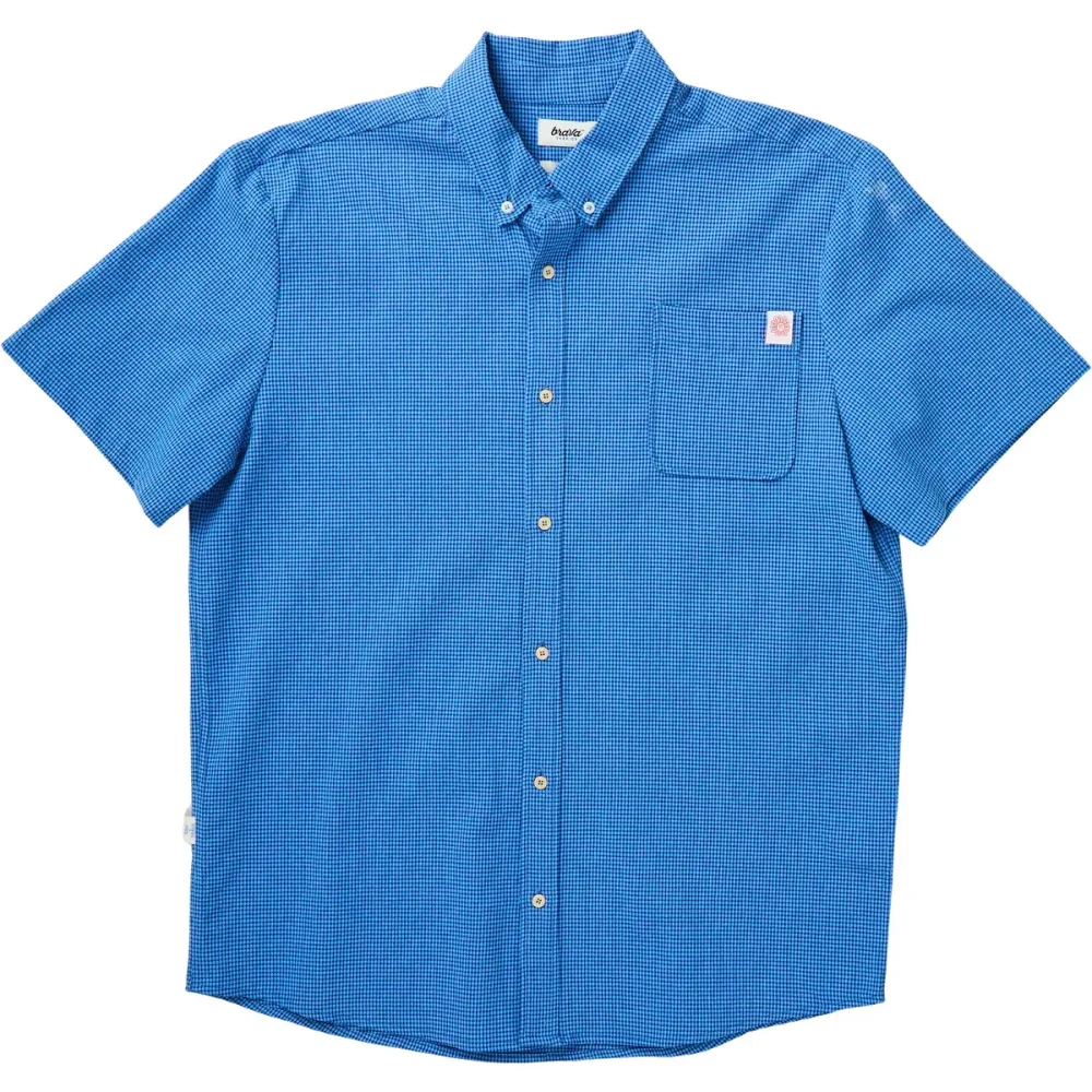 Brava Fabrics Herren Asis Percales Daisy Checks Boxy Hemd