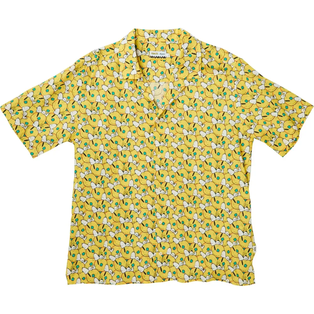 Brava Fabrics Herren Peanuts Donuts Aloha Hemd
