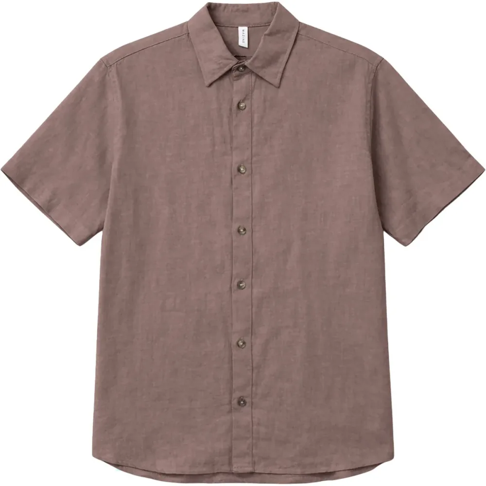 Mazine Herren Shortsleeve Linen Hemd