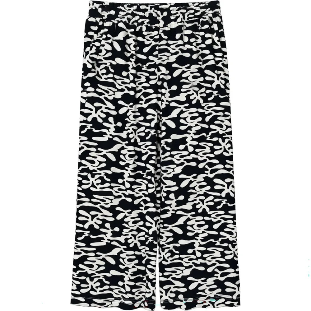 Mazine Damen Printed Wide Leg Viscose Hose