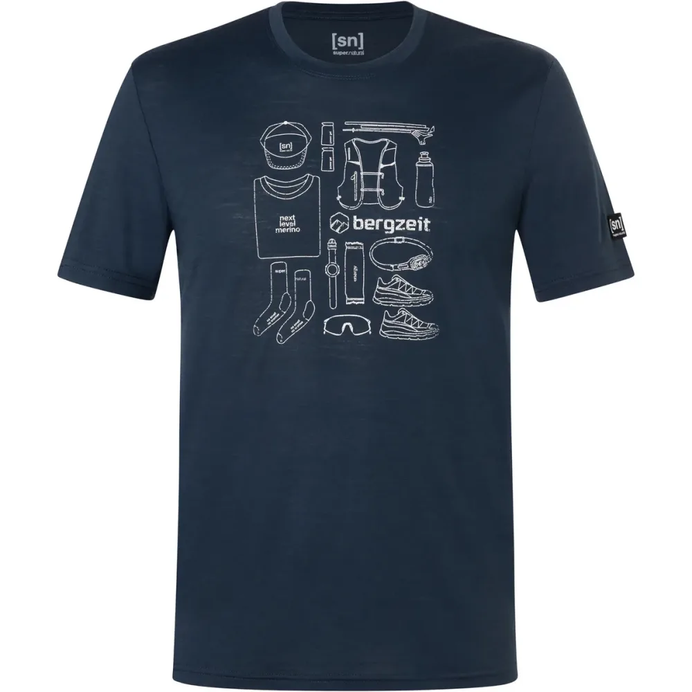 Super.Natural Herren Bergzeit Vertical Trail T-Shirt