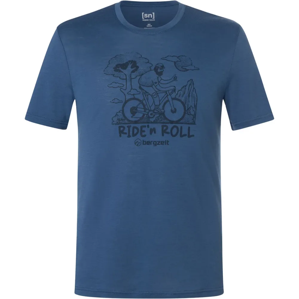 Super.Natural Herren Bergzeit Ride N Roll T-Shirt
