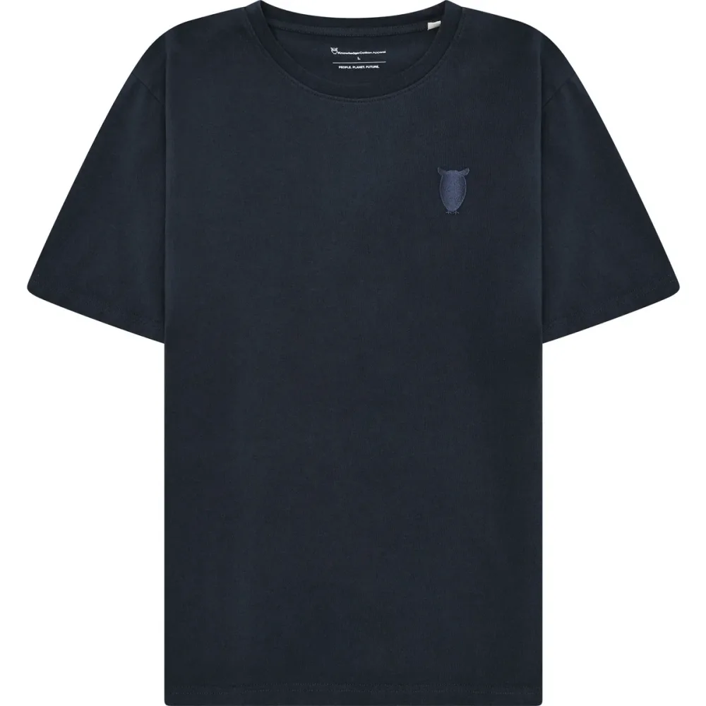 KnowledgeCotton Apparel Herren Chest Embroidery T-Shirt